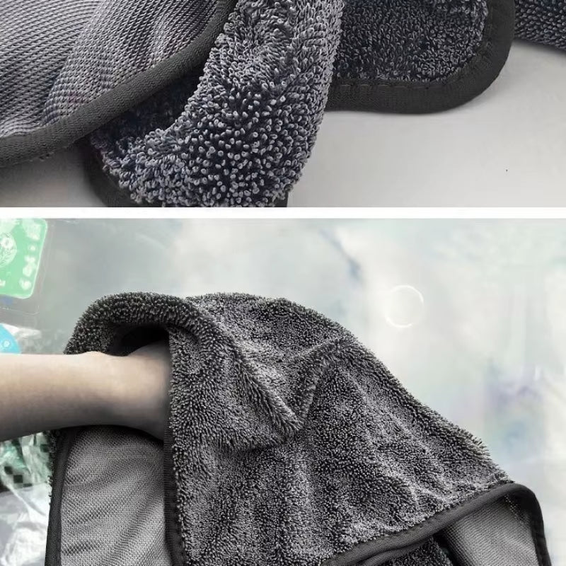40X60 40X100Cm Microfiber Car Wash Towels Double Drying Microfibre Care Detailing Auto Cleaning Polishing Super Absorbent Cloth