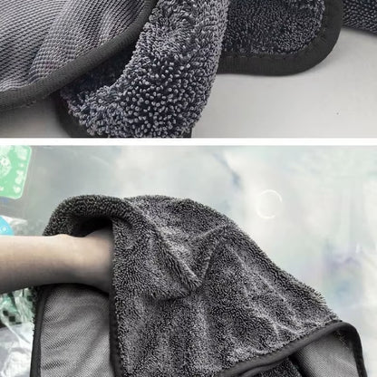 40X60 40X100Cm Microfiber Car Wash Towels Double Drying Microfibre Care Detailing Auto Cleaning Polishing Super Absorbent Cloth