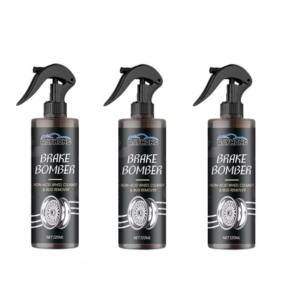 Car Wheel Cleaner Alloy Rim Cleaner Spray Remove Brake Dust Rust & Stains No Scratch Formula Polish Protect for All Wheels 120Ml
