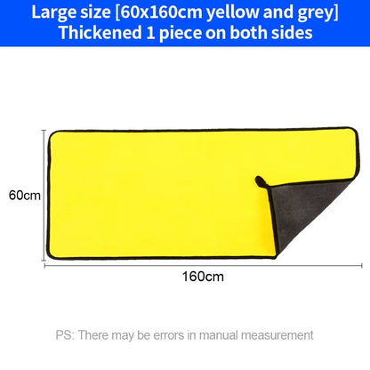 Extra Large 160Cmx60Cm Microfiber Towel Car Wash Towel Detailing Cleaning Cloth Car Wash Drying Towel Car Cleaning Products