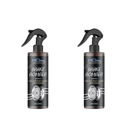 Car Wheel Cleaner Alloy Rim Cleaner Spray Remove Brake Dust Rust & Stains No Scratch Formula Polish Protect for All Wheels 120Ml