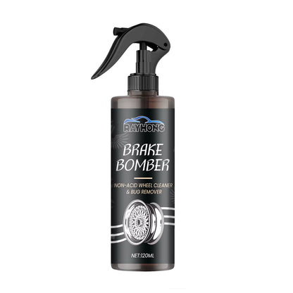 Car Wheel Cleaner Alloy Rim Cleaner Spray Remove Brake Dust Rust & Stains No Scratch Formula Polish Protect for All Wheels 120Ml